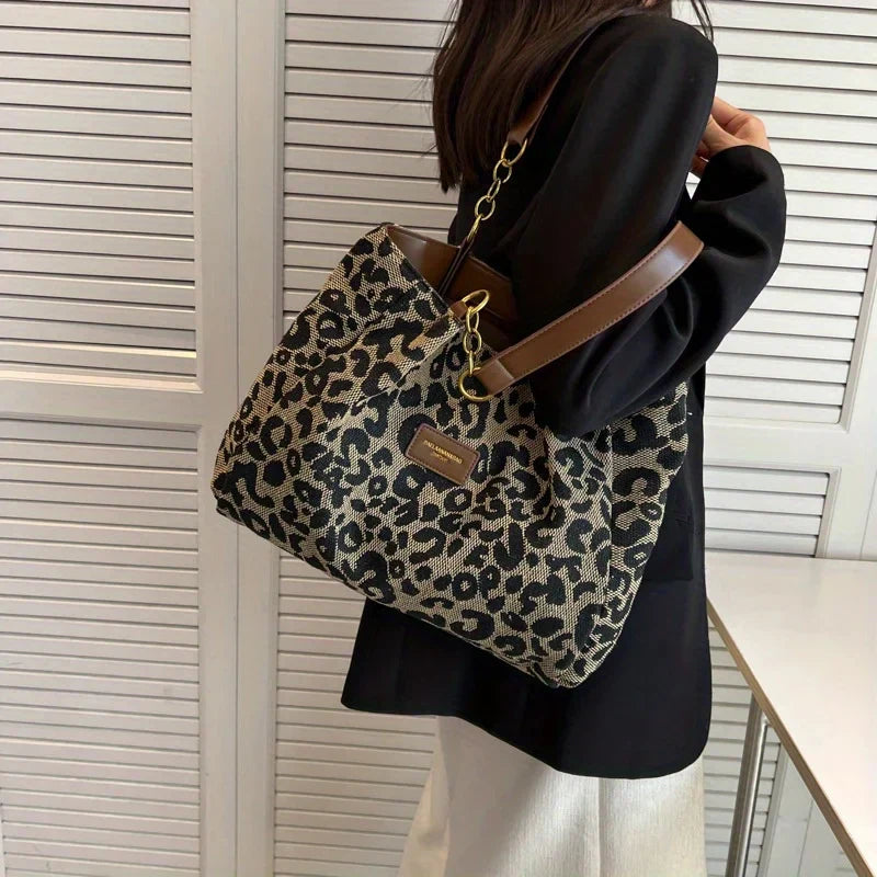 Leonora | Luipaard Charm Tote