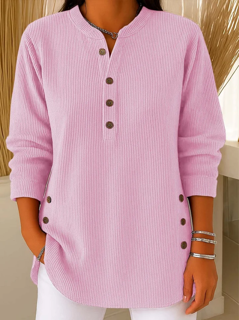 Lilia | Trui met subtiele knoopdetails