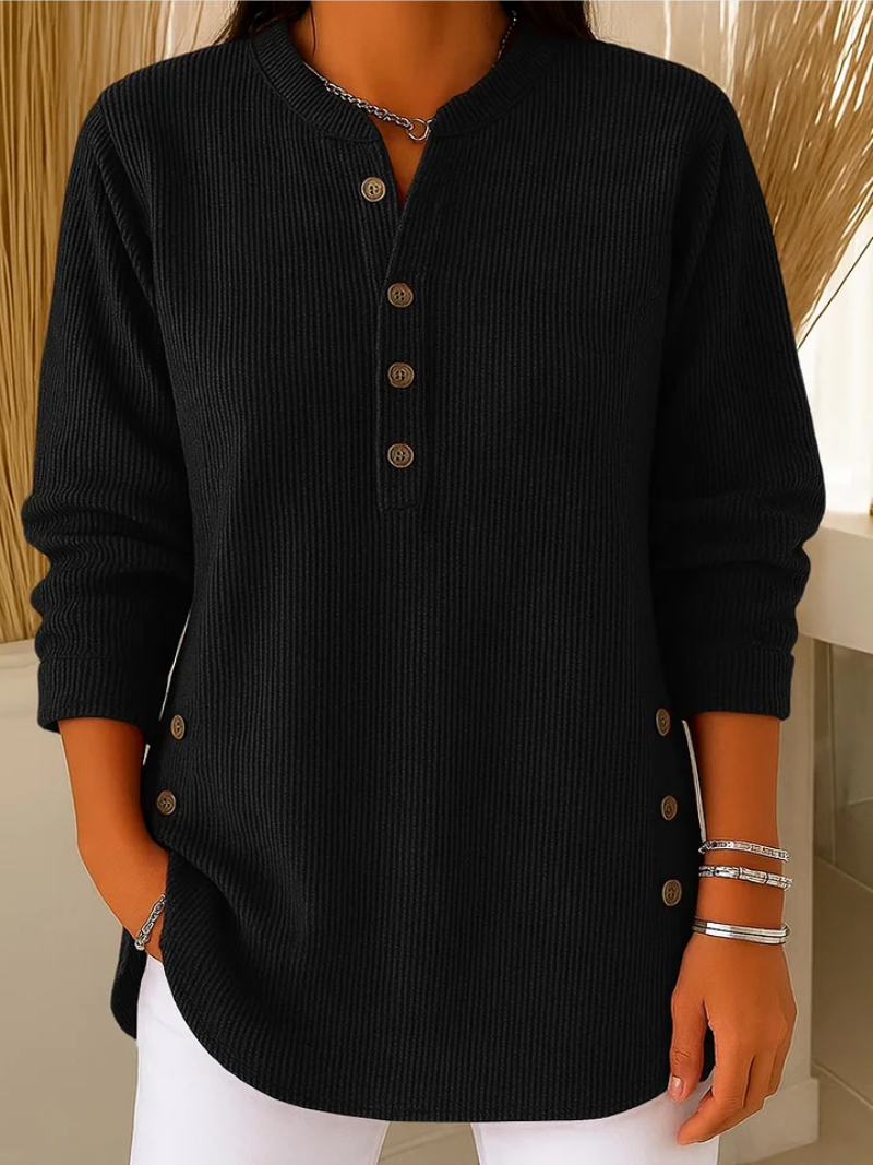 Lilia | Trui met subtiele knoopdetails