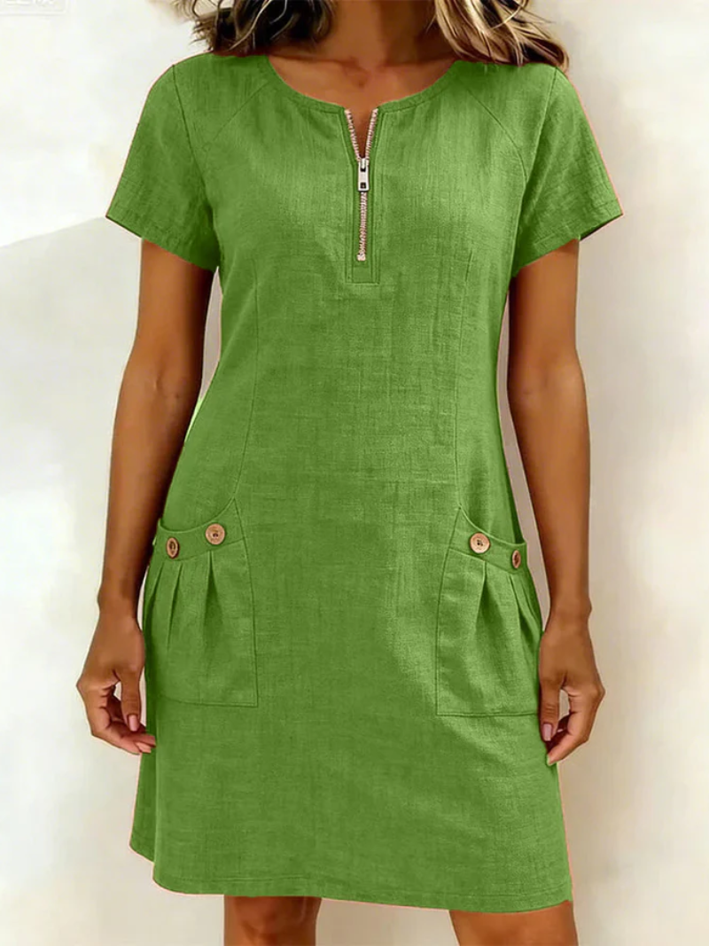 Rosalie | Jurk met ritsdetail