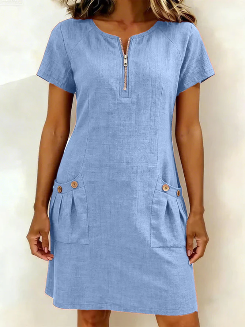 Rosalie | Jurk met ritsdetail